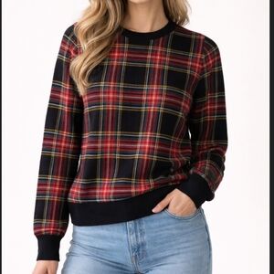 J. Crew Teddie Plaid Long Sleeve Shirt Size S